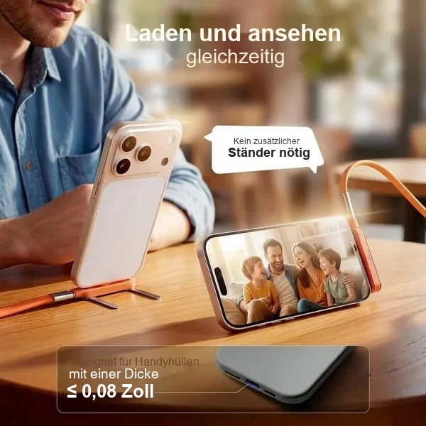 240-W-Schnellladekabel mit abnehmbarem Ständer