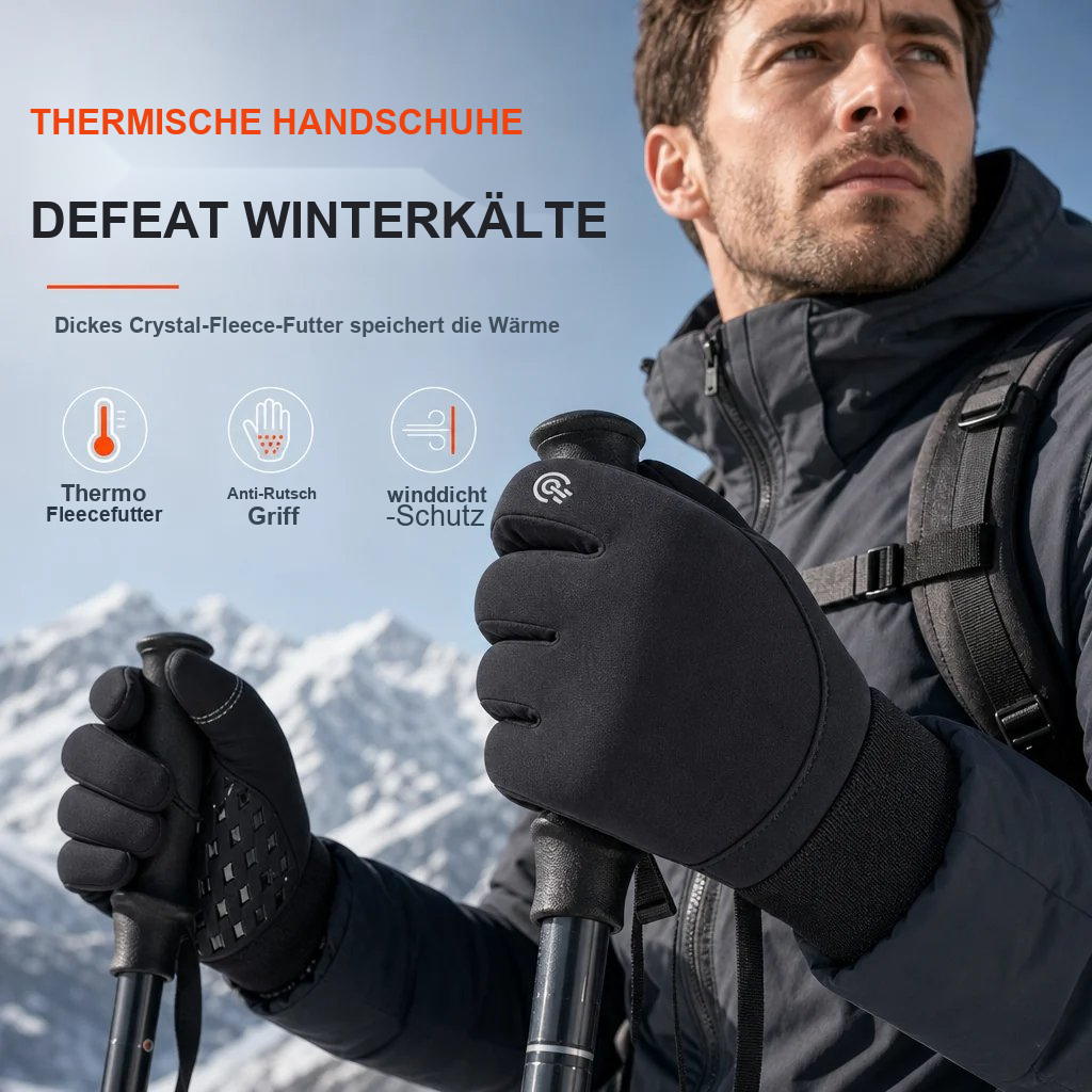 ✋️🤗 Wasserdichte Winter-Fahrradhandschuhe für Damen und Herren