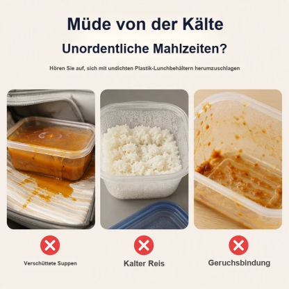 📢📢⏰ Tragbare isolierte Edelstahl-Lunchbox