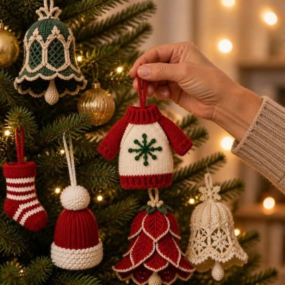DIY-Weihnachts-Häkelanhänger – Stilvolle und niedliche Dekoration