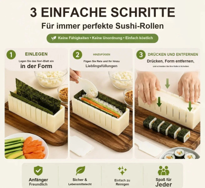 🍣 Sushi-Form – Perfekte selbstgemachte Rollen leicht gemacht