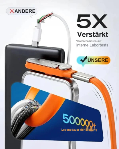 240-W-Schnellladekabel mit abnehmbarem Ständer
