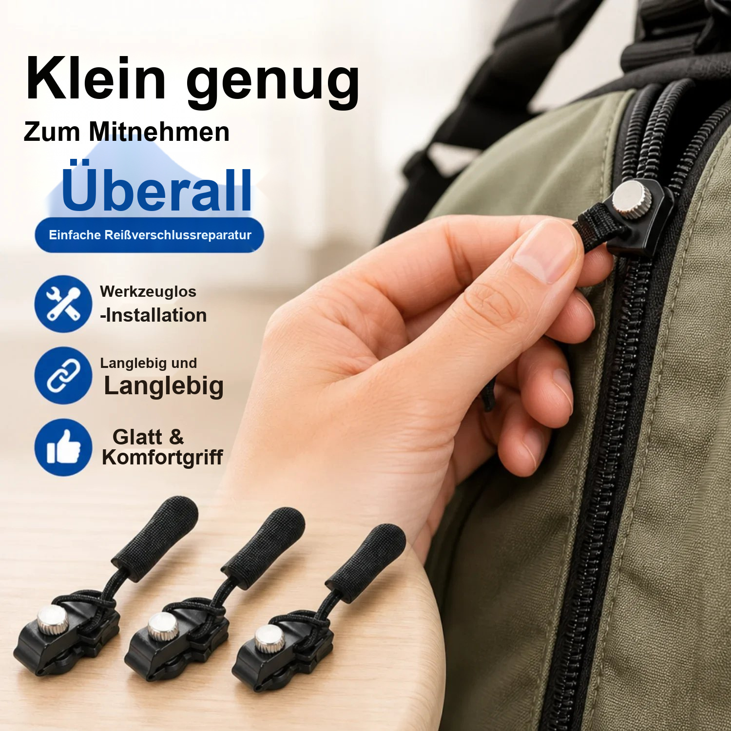 🔧 Universelles Reißverschluss-Reparaturwerkzeug | Soforthilfe für defekte Reißverschlüsse