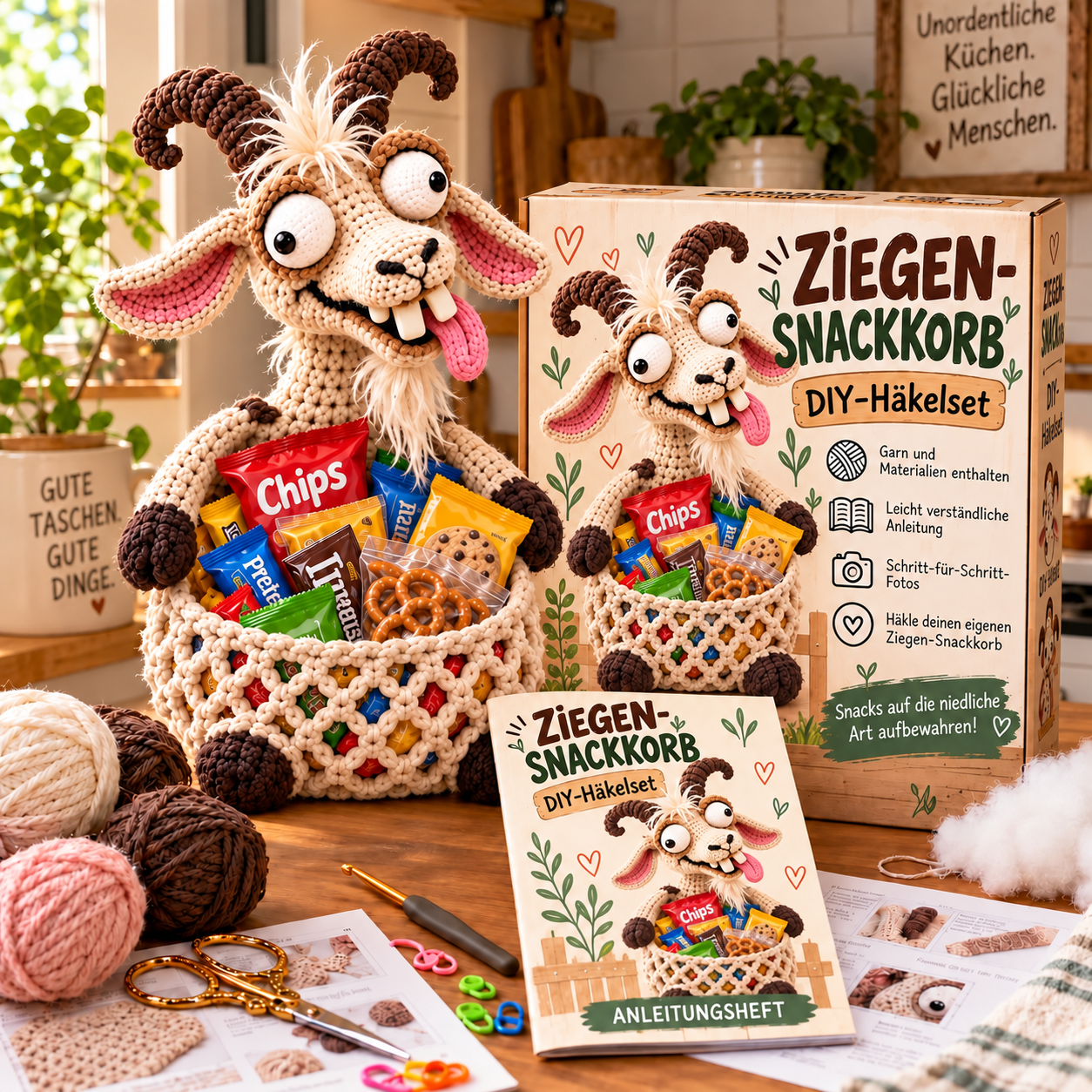 😂 Snack Attack Squad – DIY-Häkelkollektion mit lustigen Tier-Snackkörben