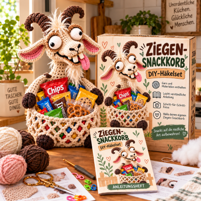 😂 Snack Attack Squad – DIY-Häkelkollektion mit lustigen Tier-Snackkörben