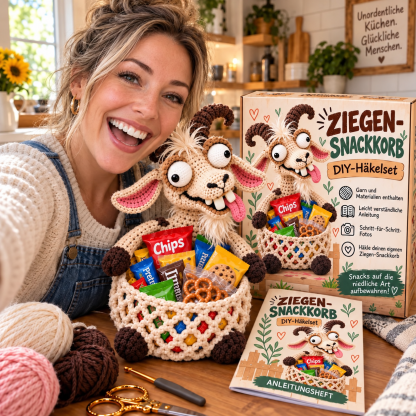 😂 Snack Attack Squad – DIY-Häkelkollektion mit lustigen Tier-Snackkörben