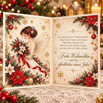 ⏳ Letzter Tag mit 49 % Rabatt – 👼 3D-Weihnachtsengel-Pop-up-Grußkarte | Bedeutungsvolles Erinnerungsstück mit Umschlag und Platz für deine persönliche Nachricht 🎄