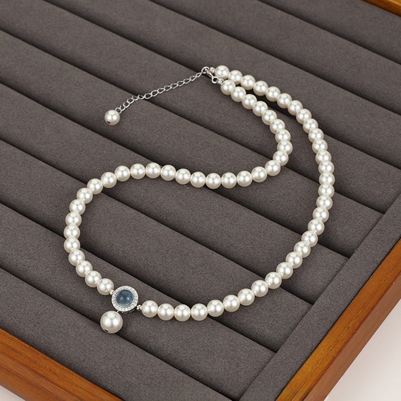 Aquamarine Pearl Set | 925 Sterling Silver