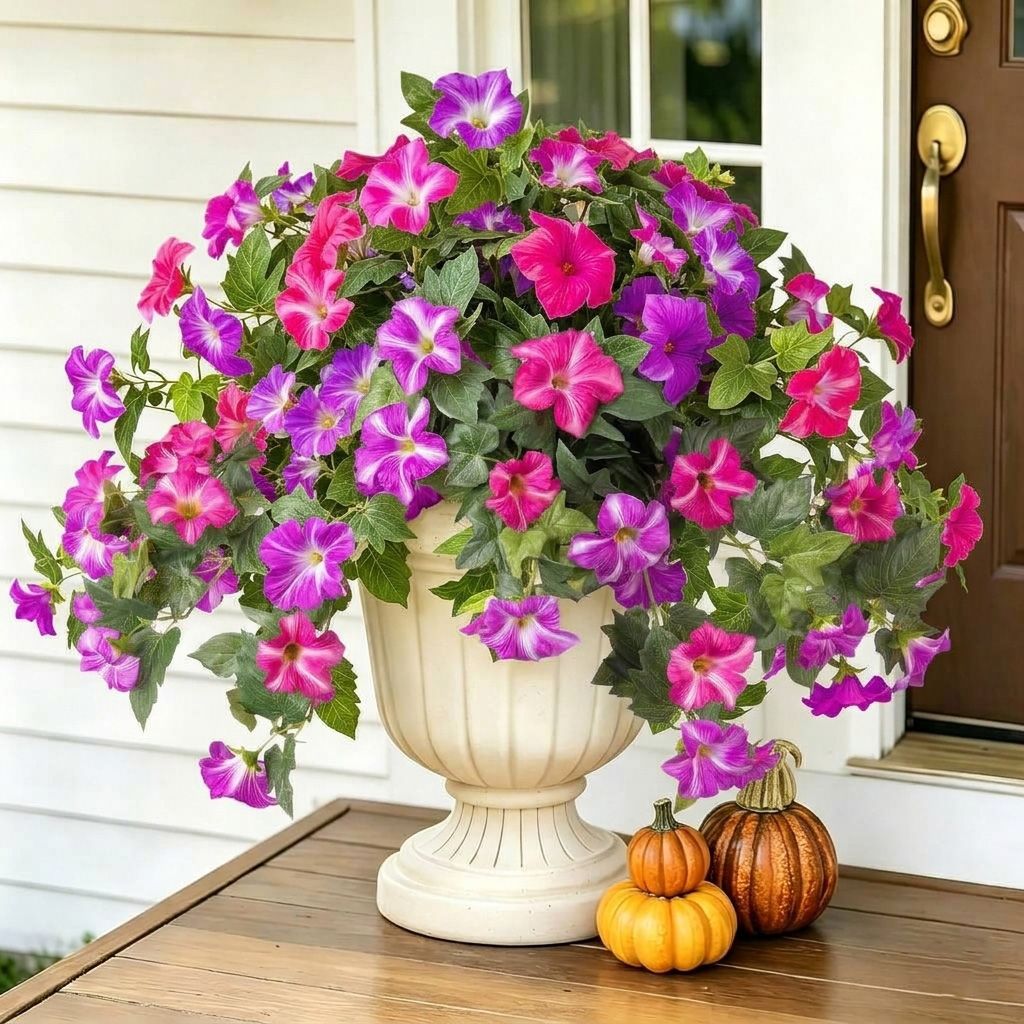 🔥Last Day 70% OFF🔥UV Resistant Faux Petunia Flowers – Fade-Proof Outdoor Floral Decor