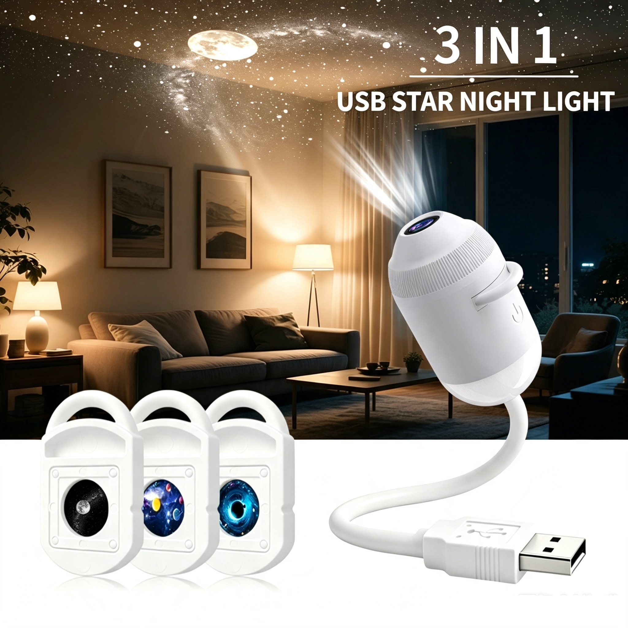 ✨ Plug-and-Play HD Star Projector🥳Over 50,000 satisfied user