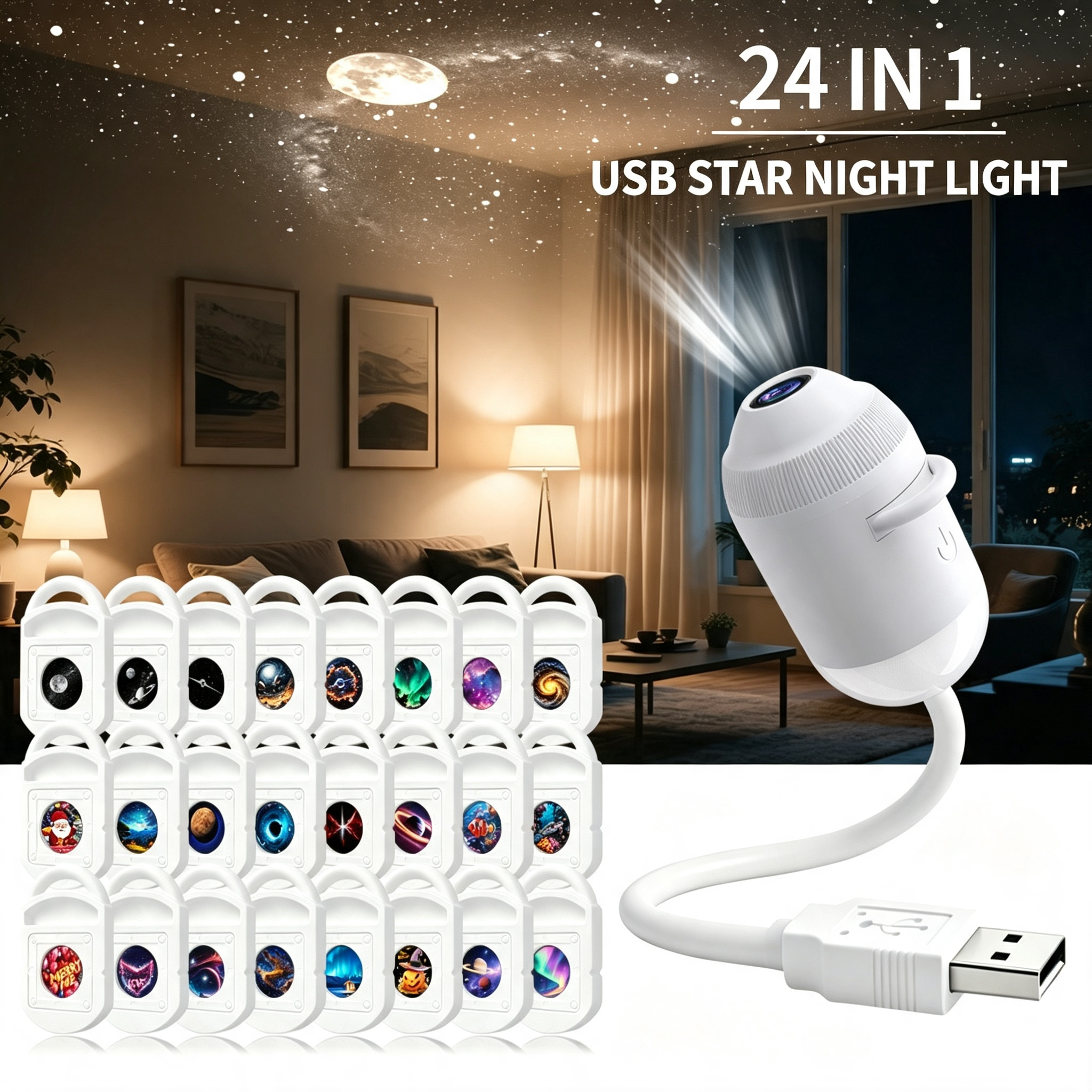 ✨ Plug-and-Play HD Star Projector🥳Over 50,000 satisfied user