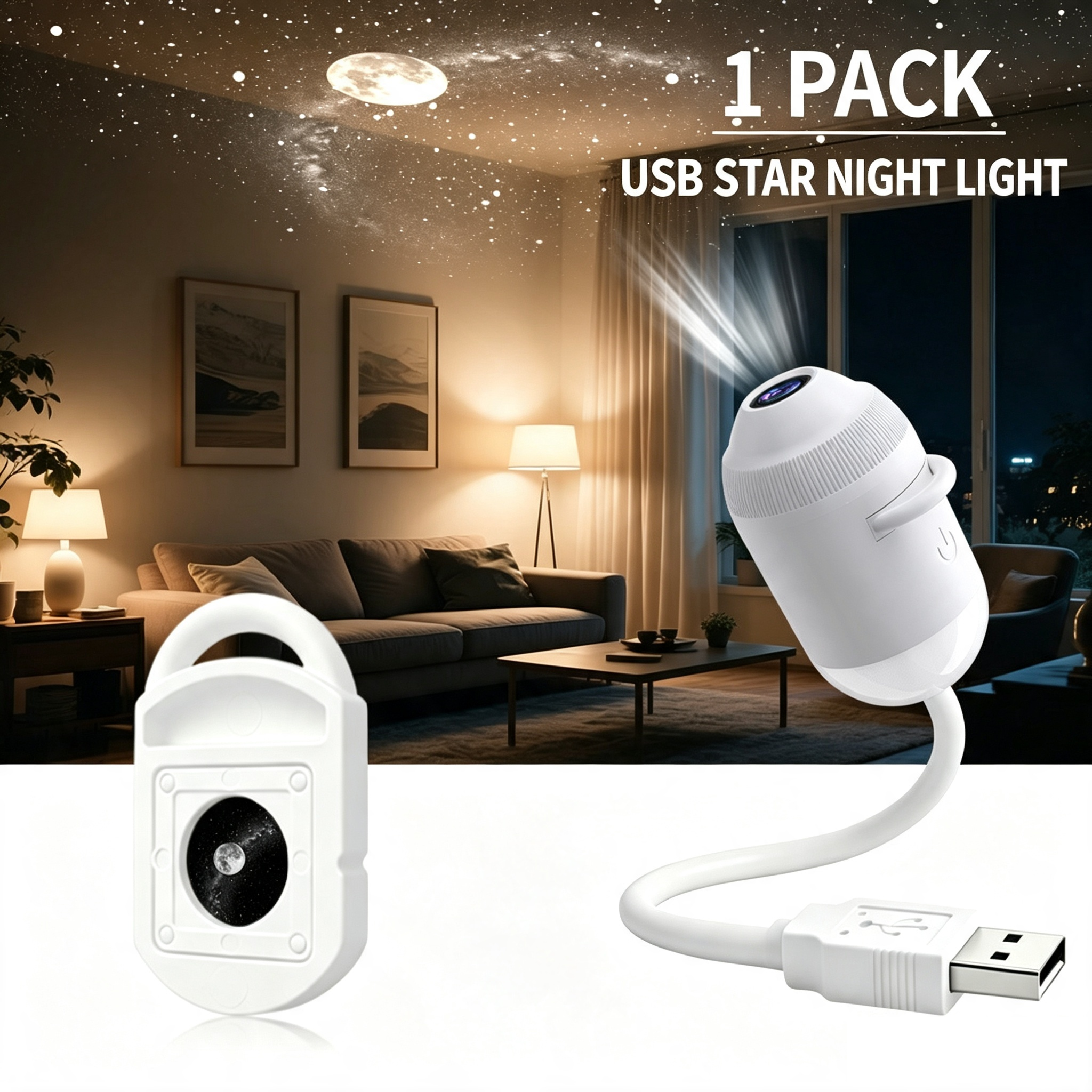 ✨ Plug-and-Play HD Star Projector🥳Over 50,000 satisfied user
