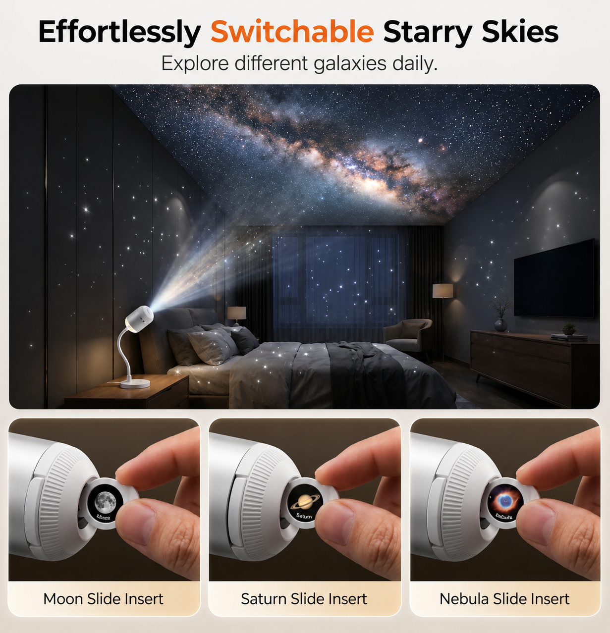 ✨ Plug-and-Play HD Star Projector🥳Over 50,000 satisfied user