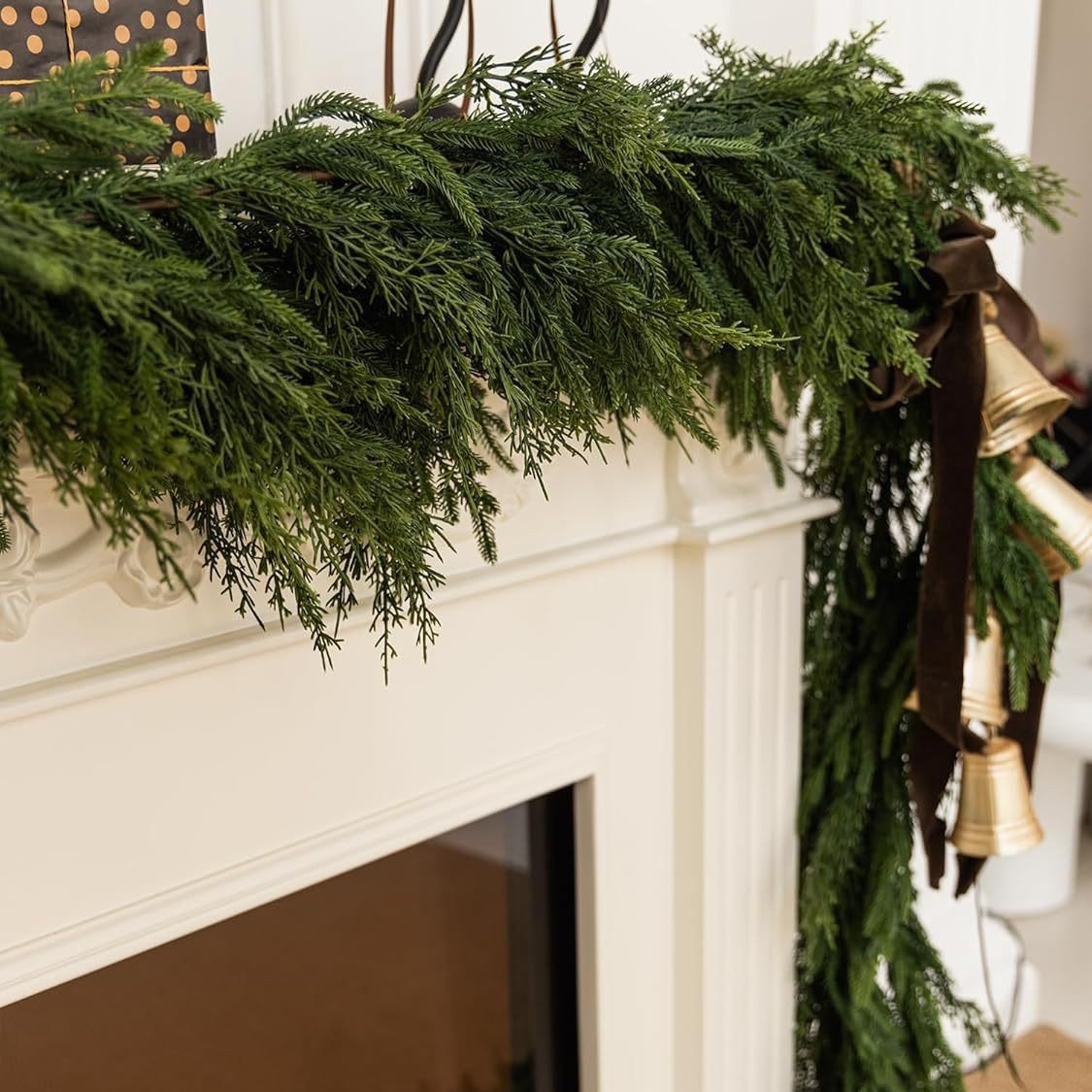 🌲Real Touch Deluxe Norfolk Pine Garland🌿