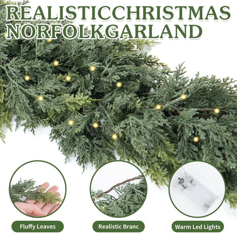 🔥 2026 Seasonal Cedar Garland Holiday Decor- Early Bird Special (Beat the Price Hike!)