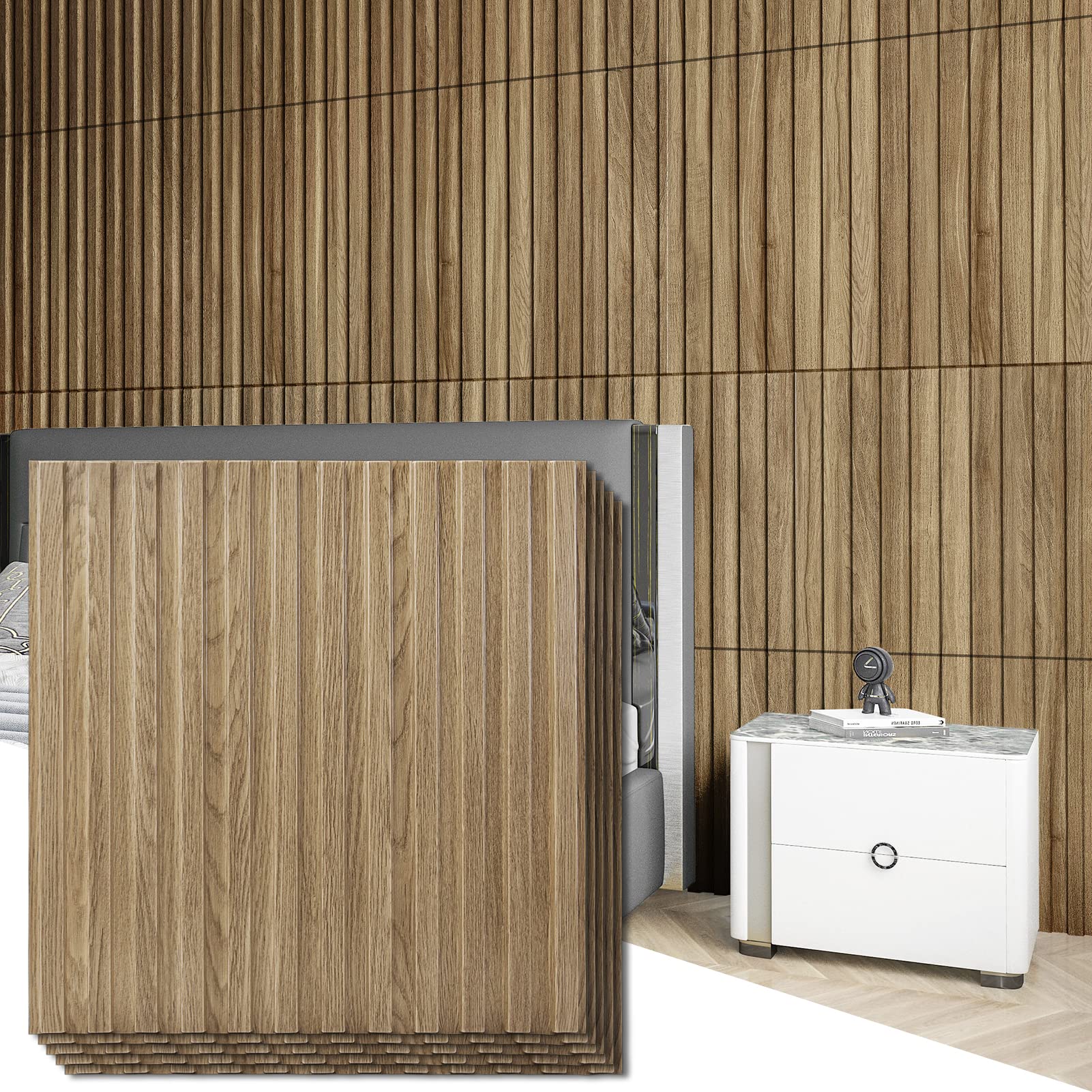 3D Fluted Textured Wall Slat Panel