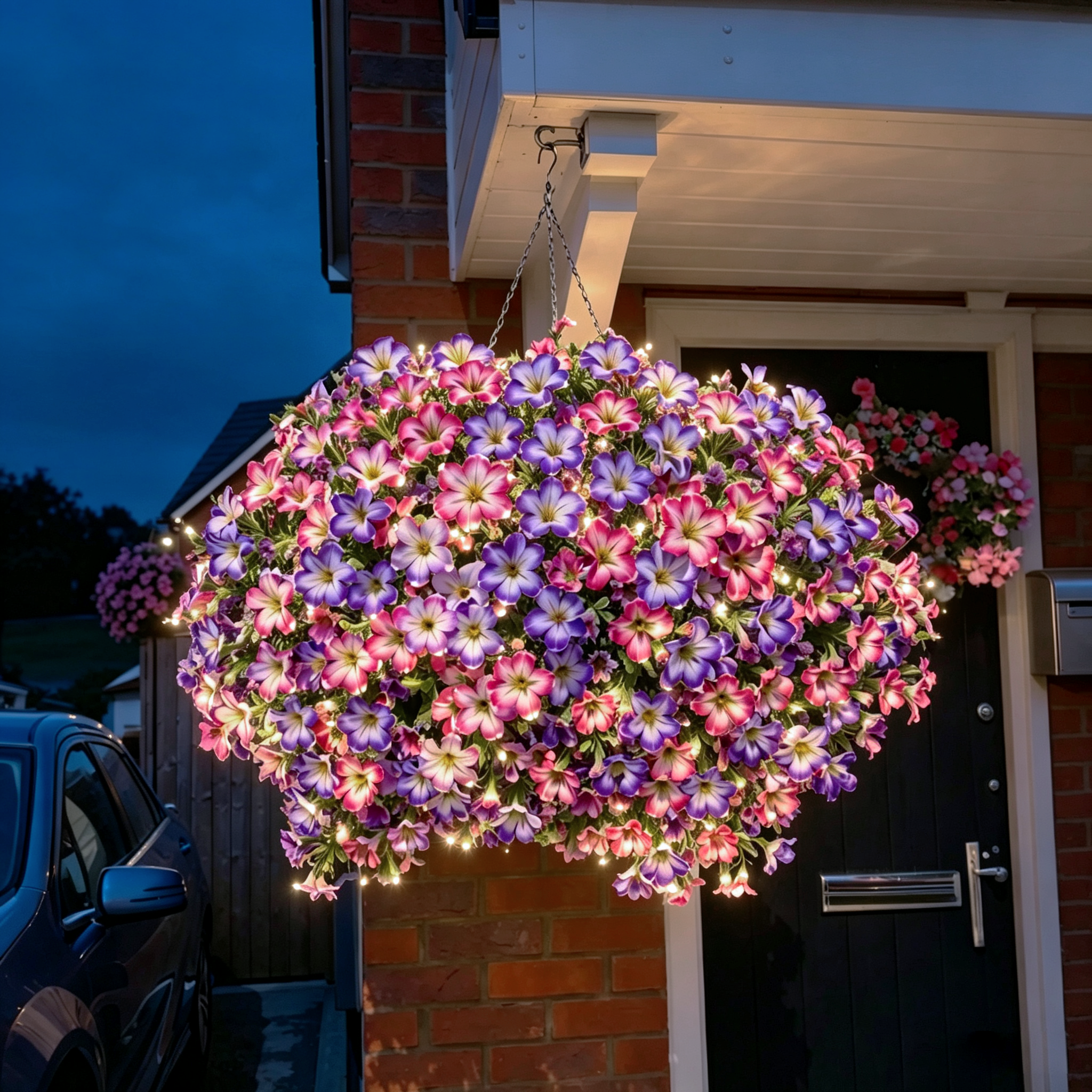 🔥 UV-Resistant Artificial Petunias ✨ Beautiful Blooms All Year Long