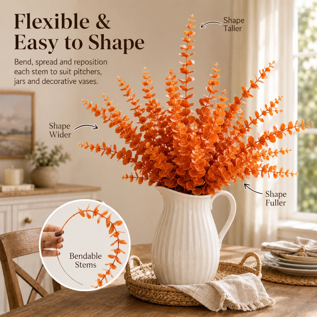 🤍 Artificial Eucalyptus Stems | Bring Natural Beauty Into Your Home