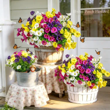 🌸 A Porch That Never Loses Its Bloom · Beautiful by Day, Glowing by Night ✨