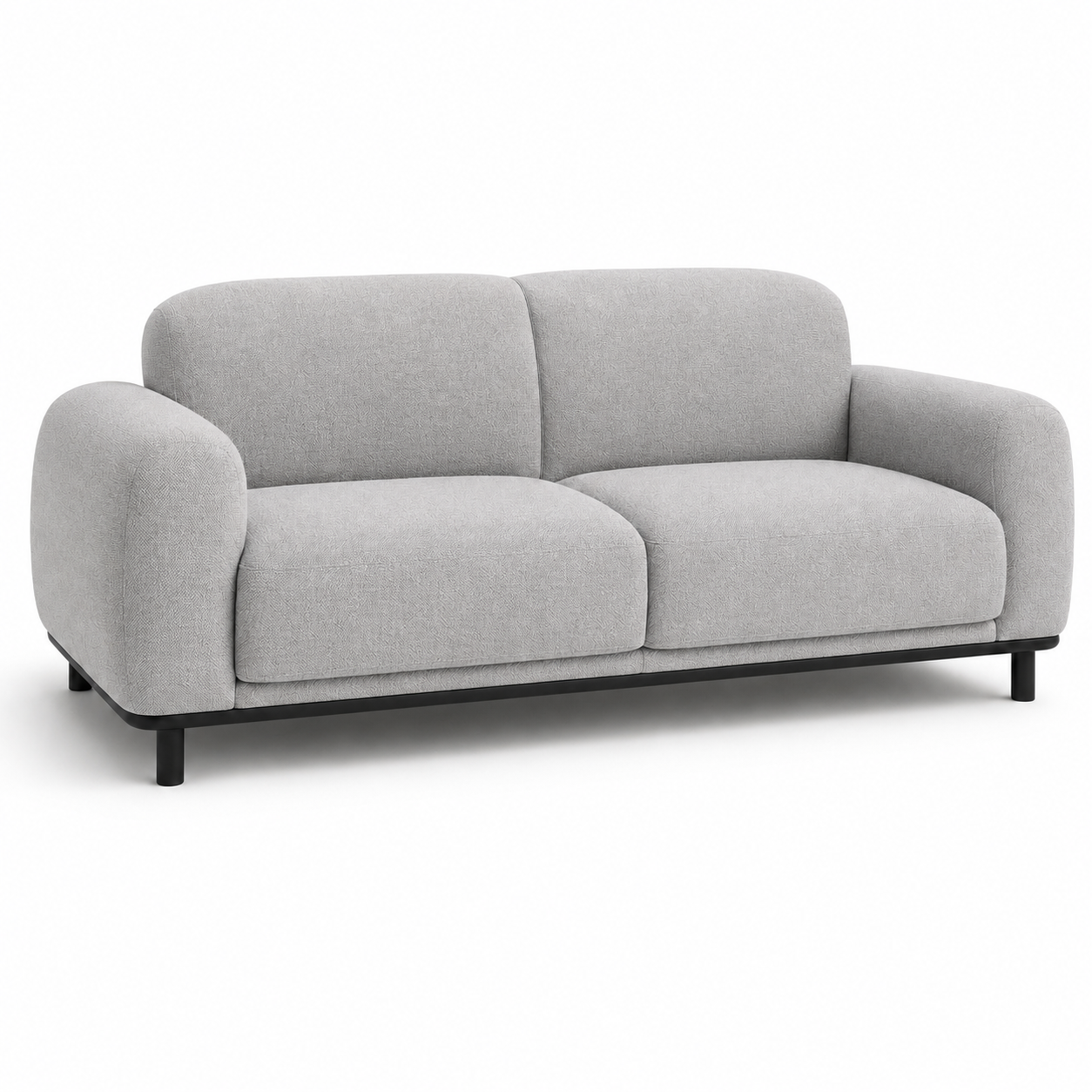 Modernes 2-Sitzer Sofa 180 cm mit weicher Linienführung-SelviaWood