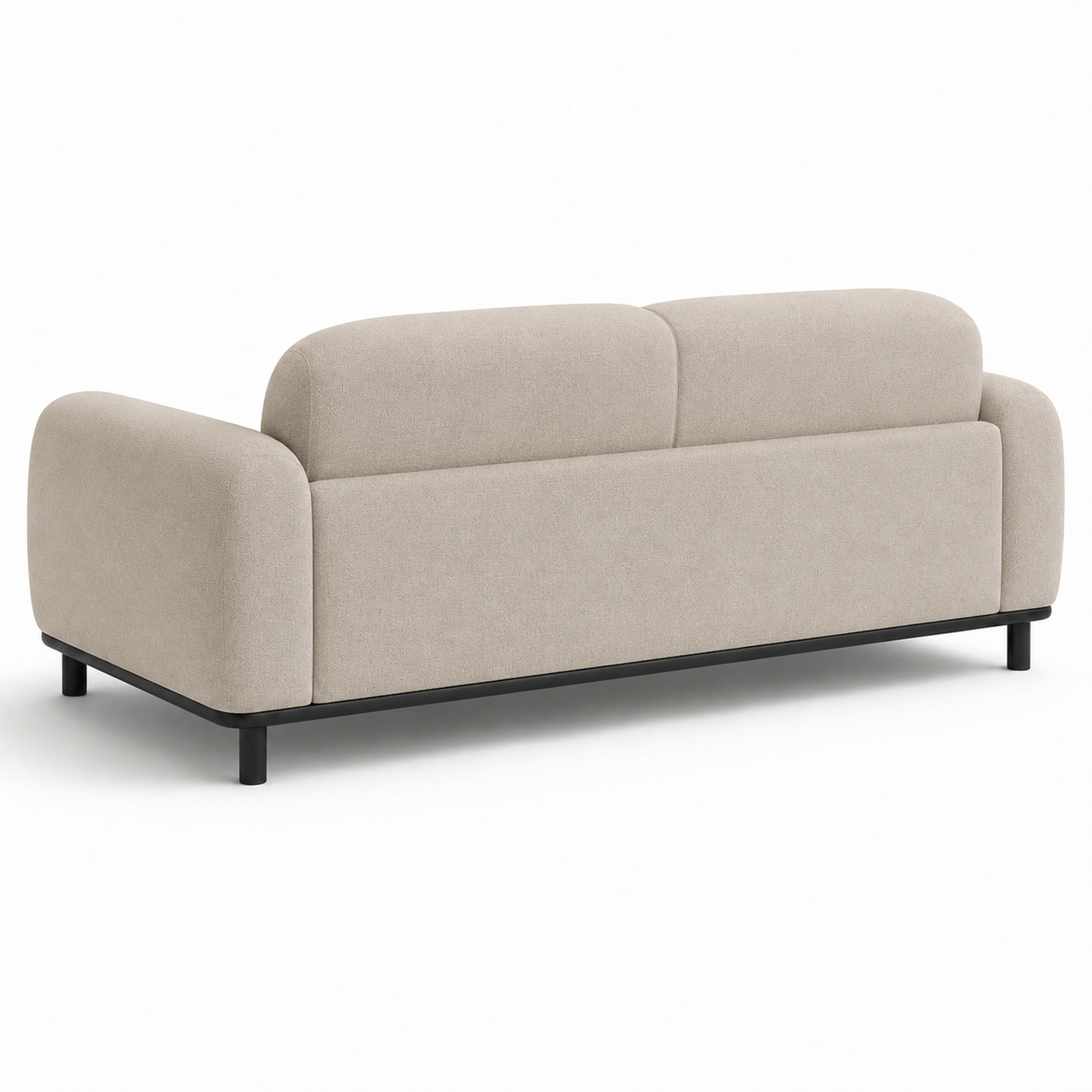 Modernes 2-Sitzer Sofa 180 cm mit weicher Linienführung-SelviaWood