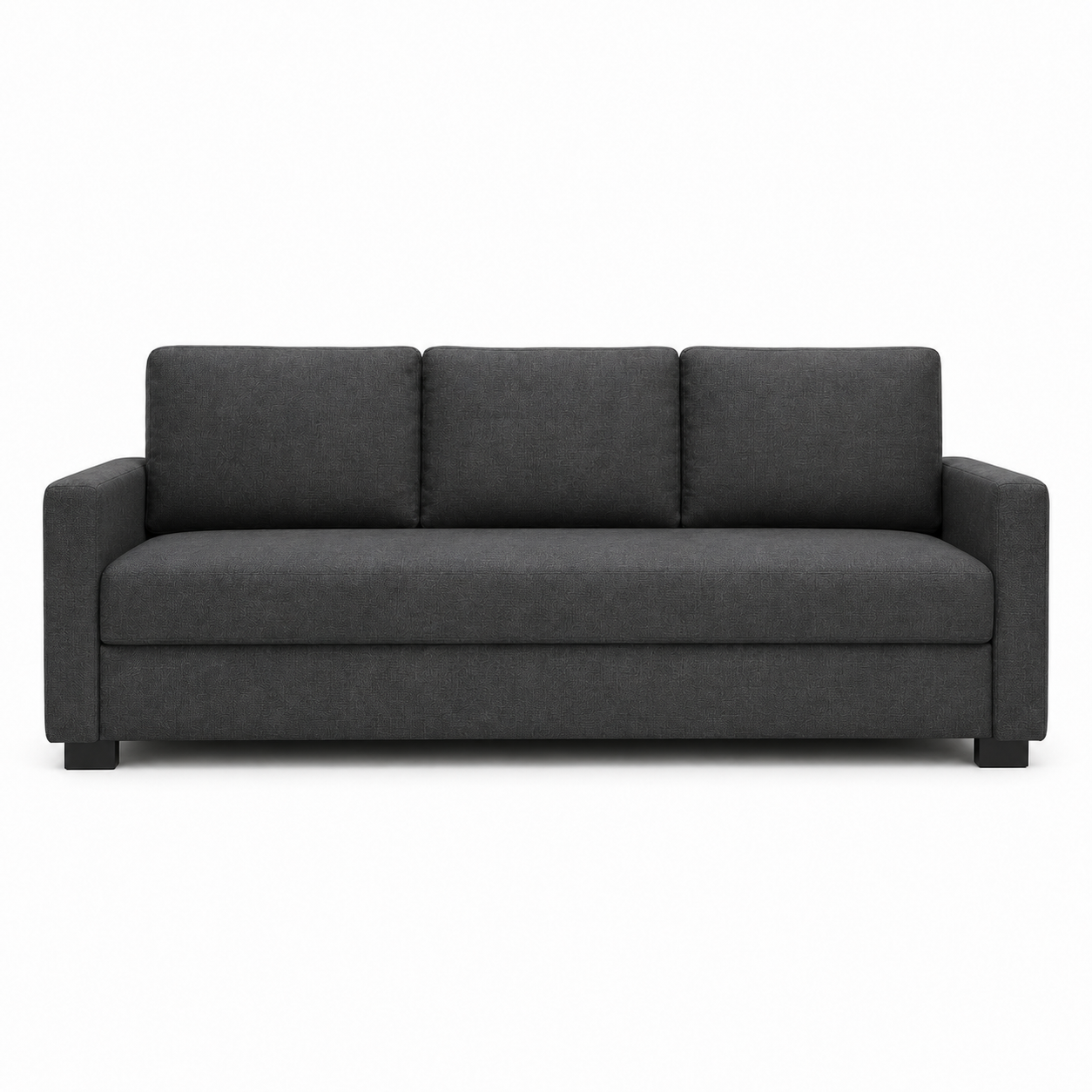 Schlafsofa Dunkelgrau 200 cm mit Bettfunktion