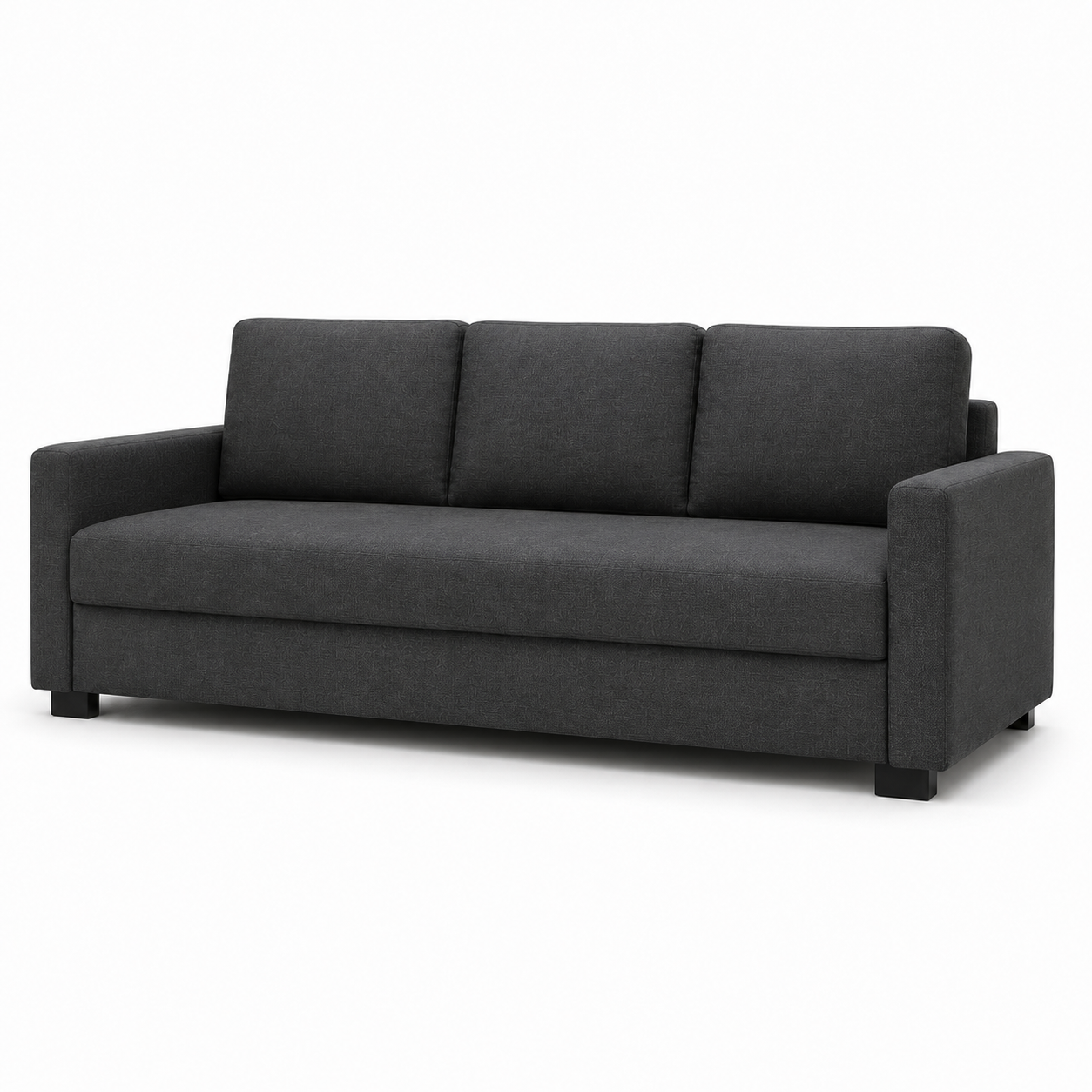 Schlafsofa Dunkelgrau 200 cm mit Bettfunktion-SelviaWood