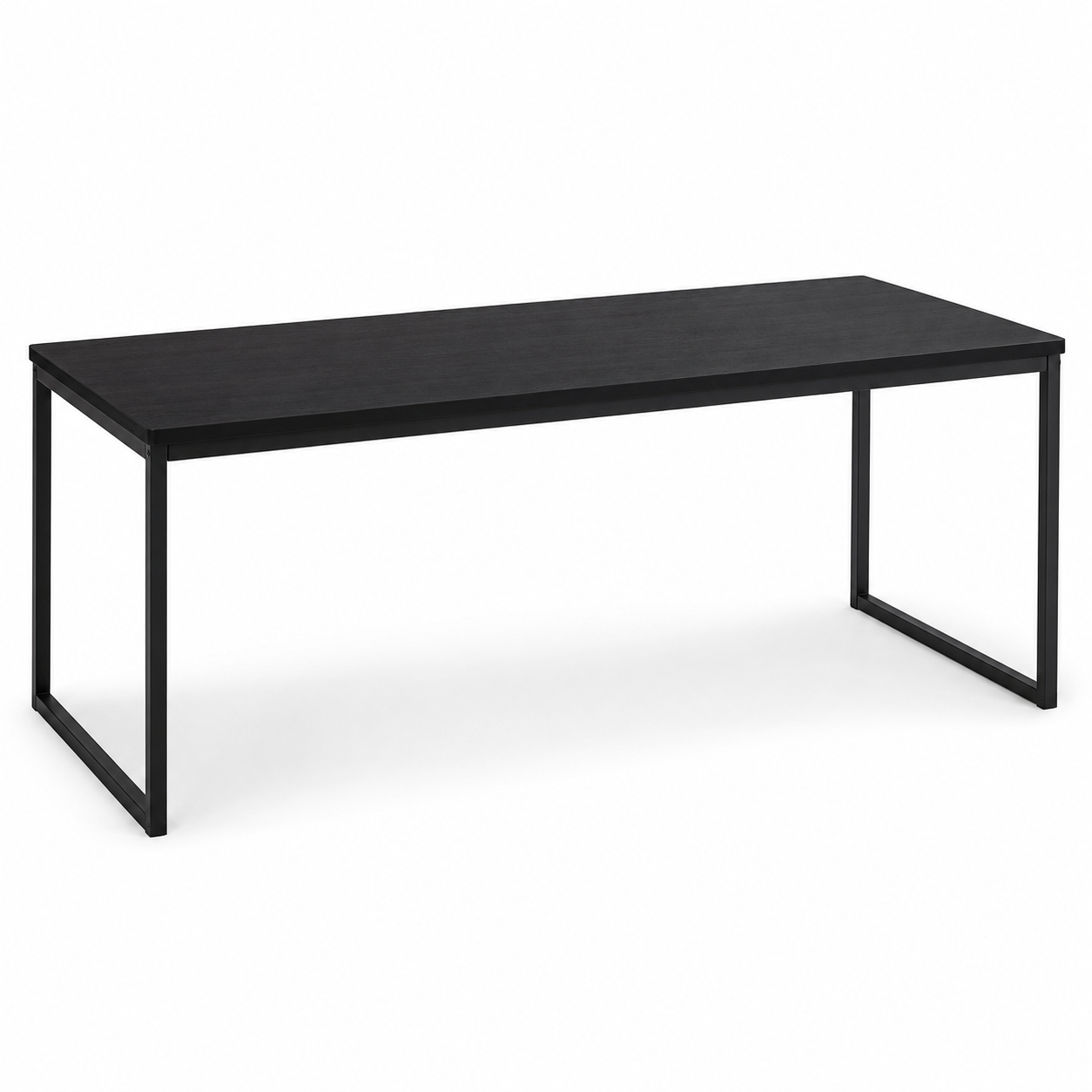 Esstisch Schwarz 160 cm mit Metallgestell