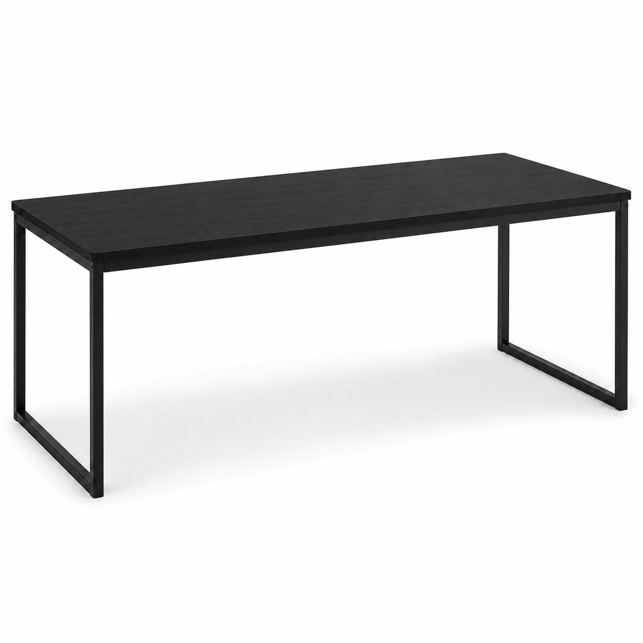 Esstisch Schwarz 160 cm mit Metallgestell