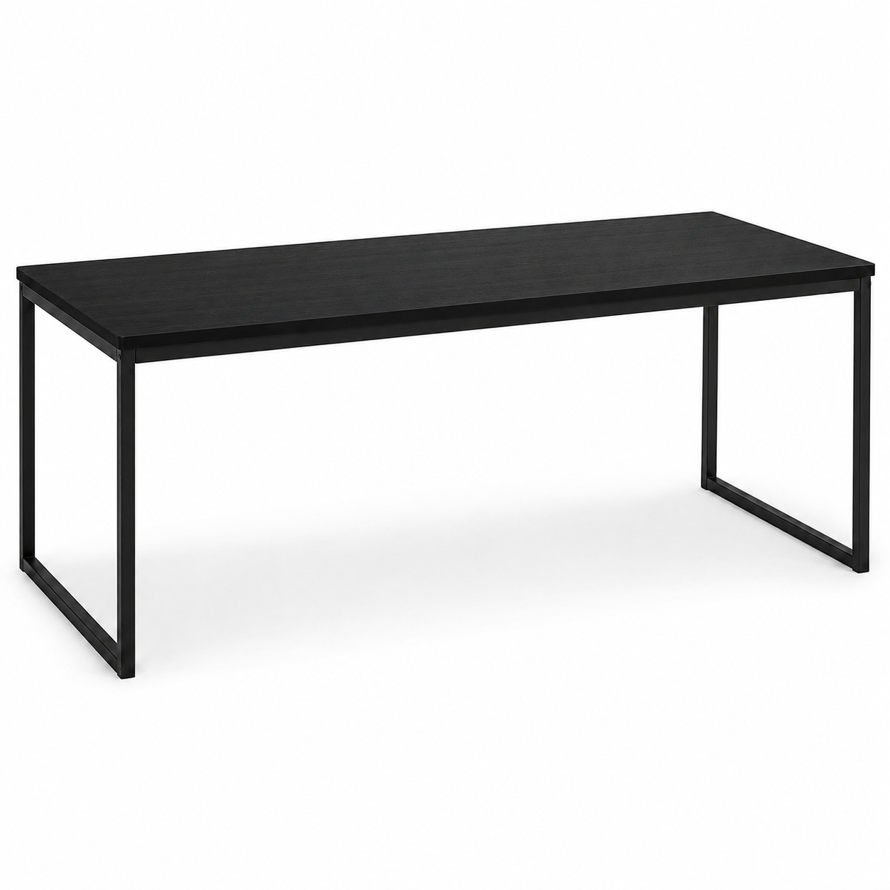 Esstisch Schwarz 160 cm mit Metallgestell-SelviaWood