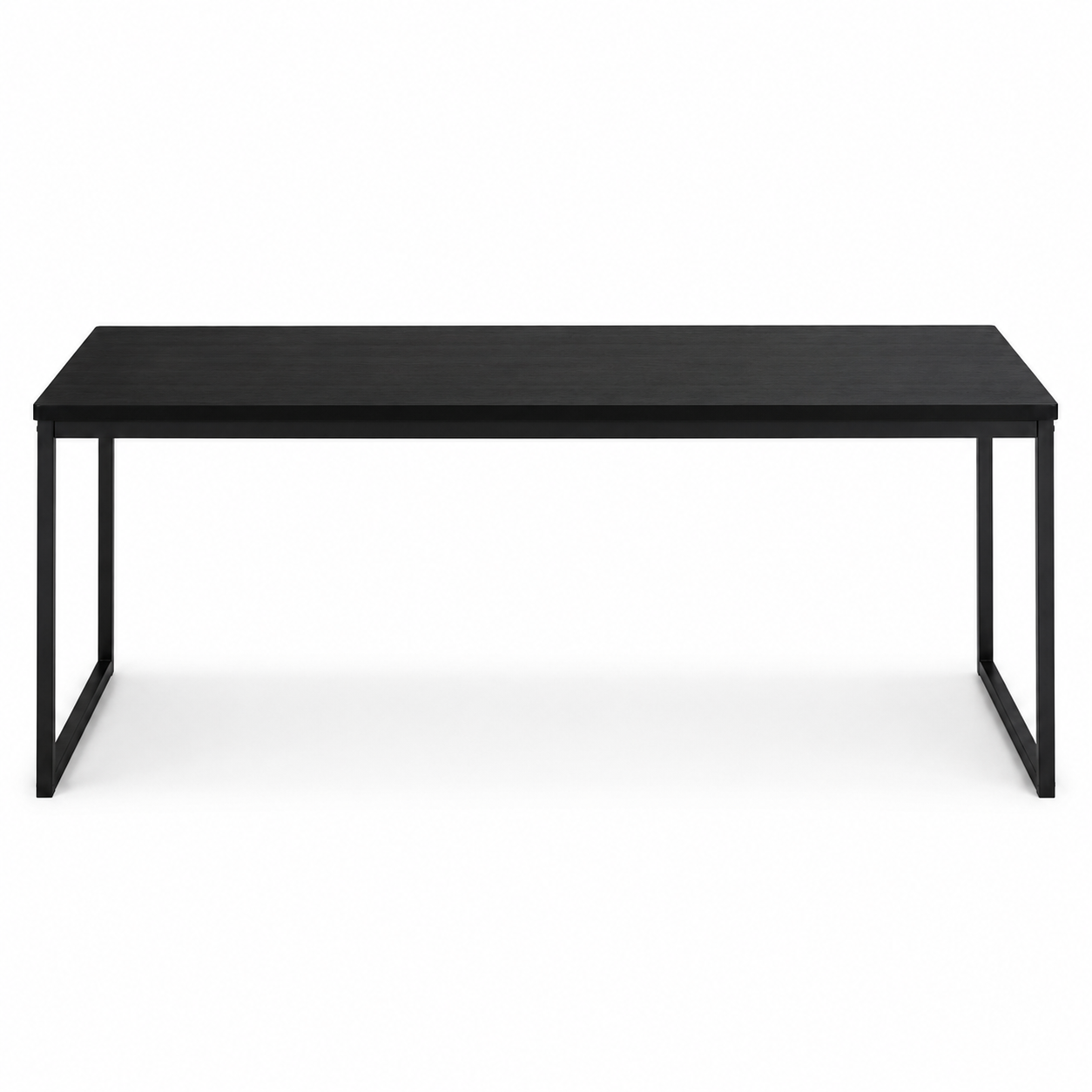 Esstisch Schwarz 160 cm mit Metallgestell-SelviaWood