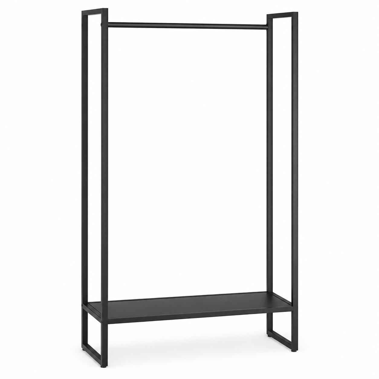 Kleiderständer Schwarz Metall 160 cm