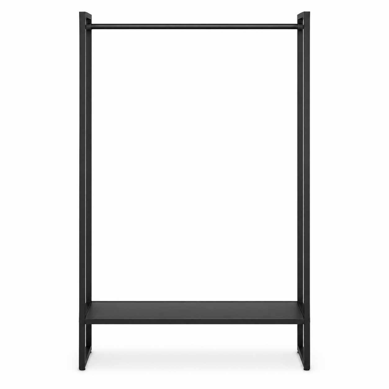 Kleiderständer Schwarz Metall 160 cm