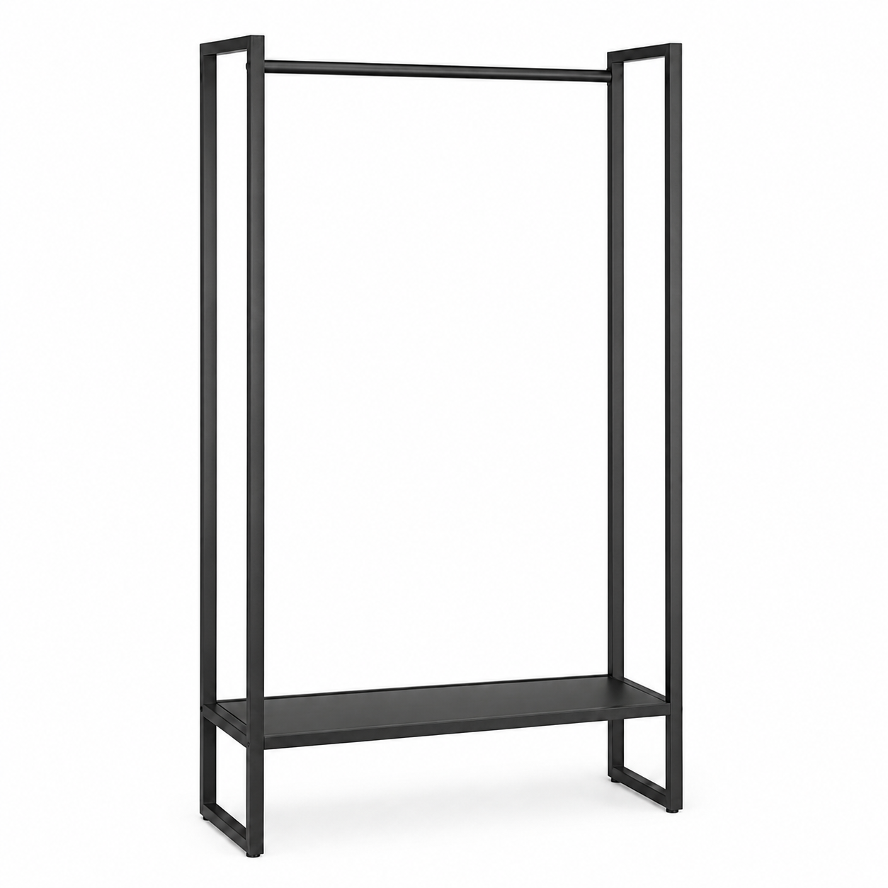 Kleiderständer Schwarz Metall 160 cm