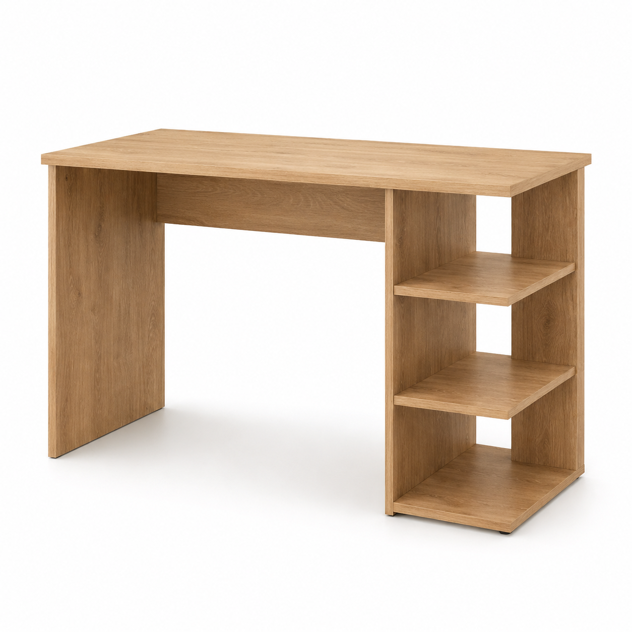 Schreibtisch Eiche Optik 120 cm mit Regal
