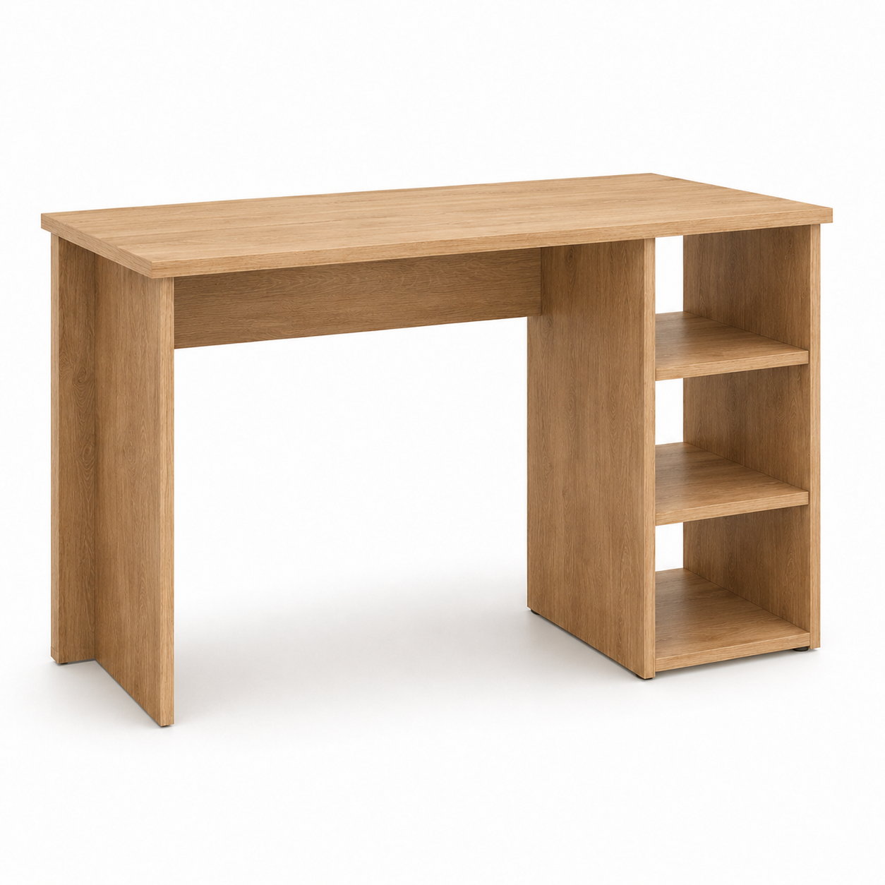 Schreibtisch Eiche Optik 120 cm mit Regal