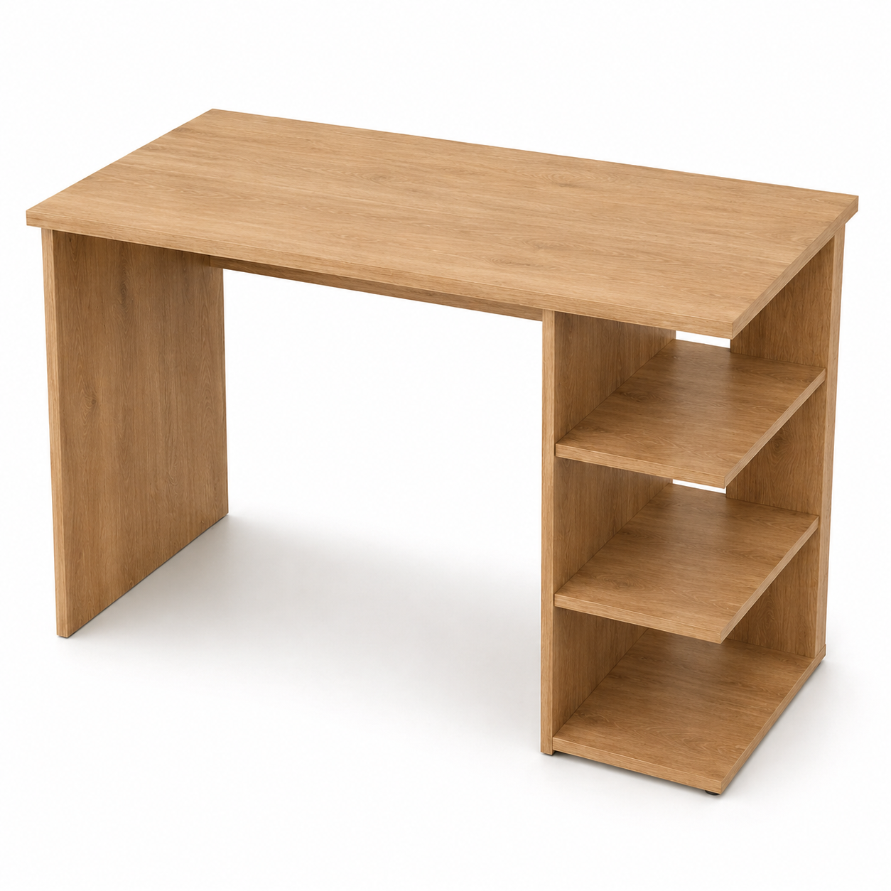 Schreibtisch Eiche Optik 120 cm mit Regal