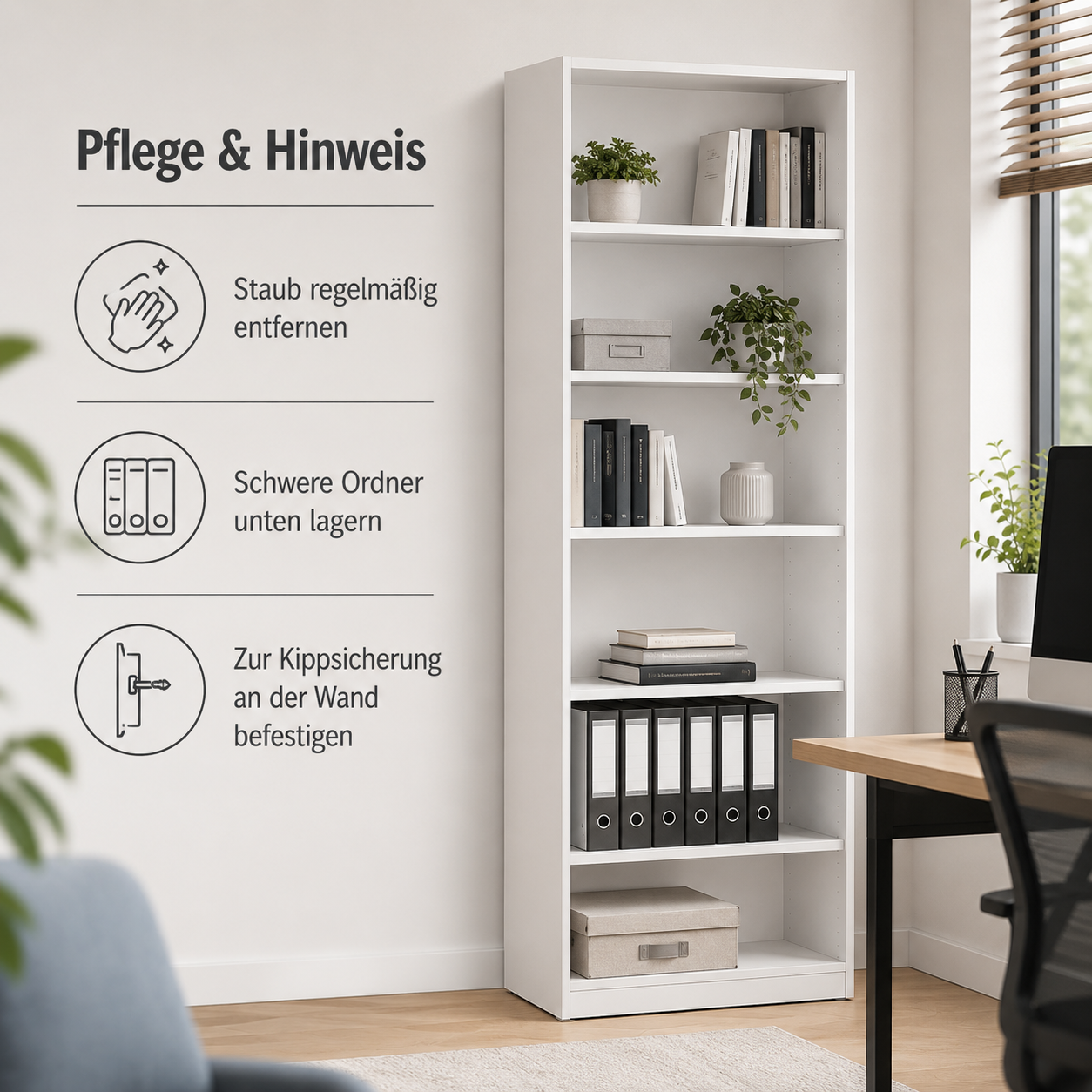 Aktenregal 180 cm mit verstellbaren Böden