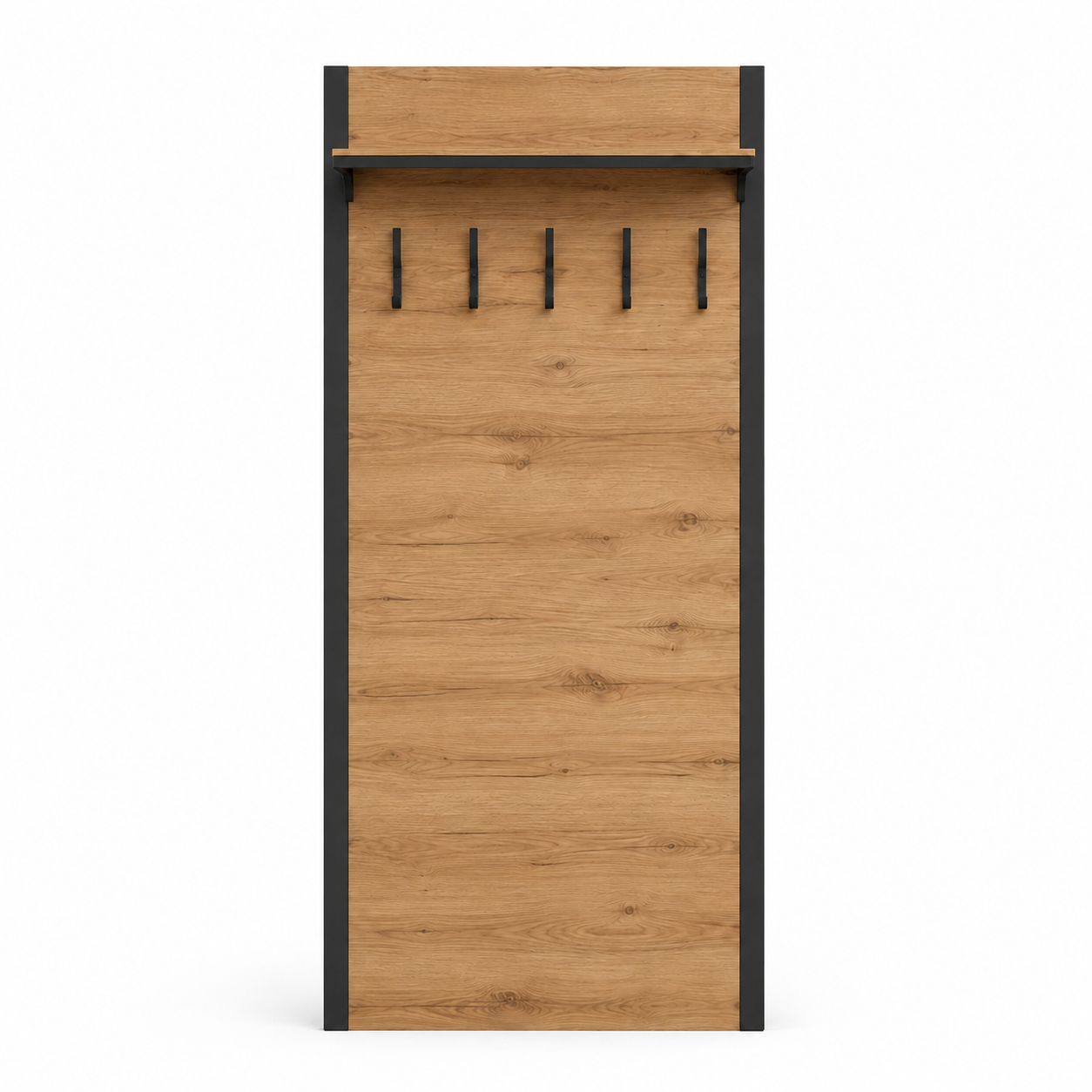 Garderobenpaneel Schwarz Eiche Optik 180 cm