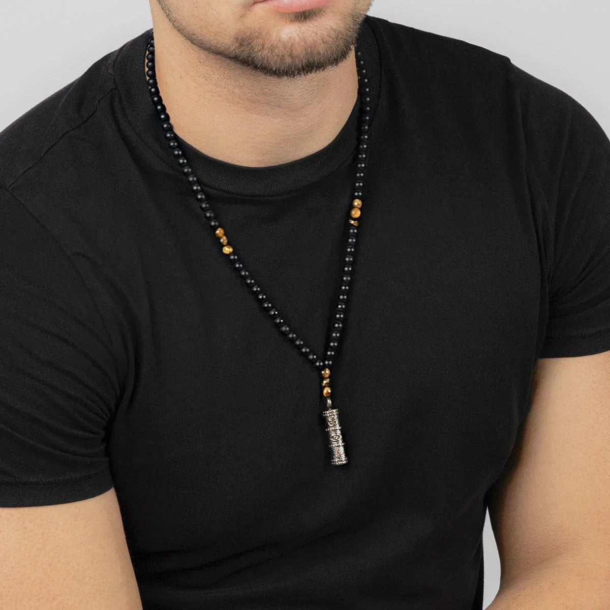 Trailblazer - Onyx Tiger's Eye Triple Protection Necklace