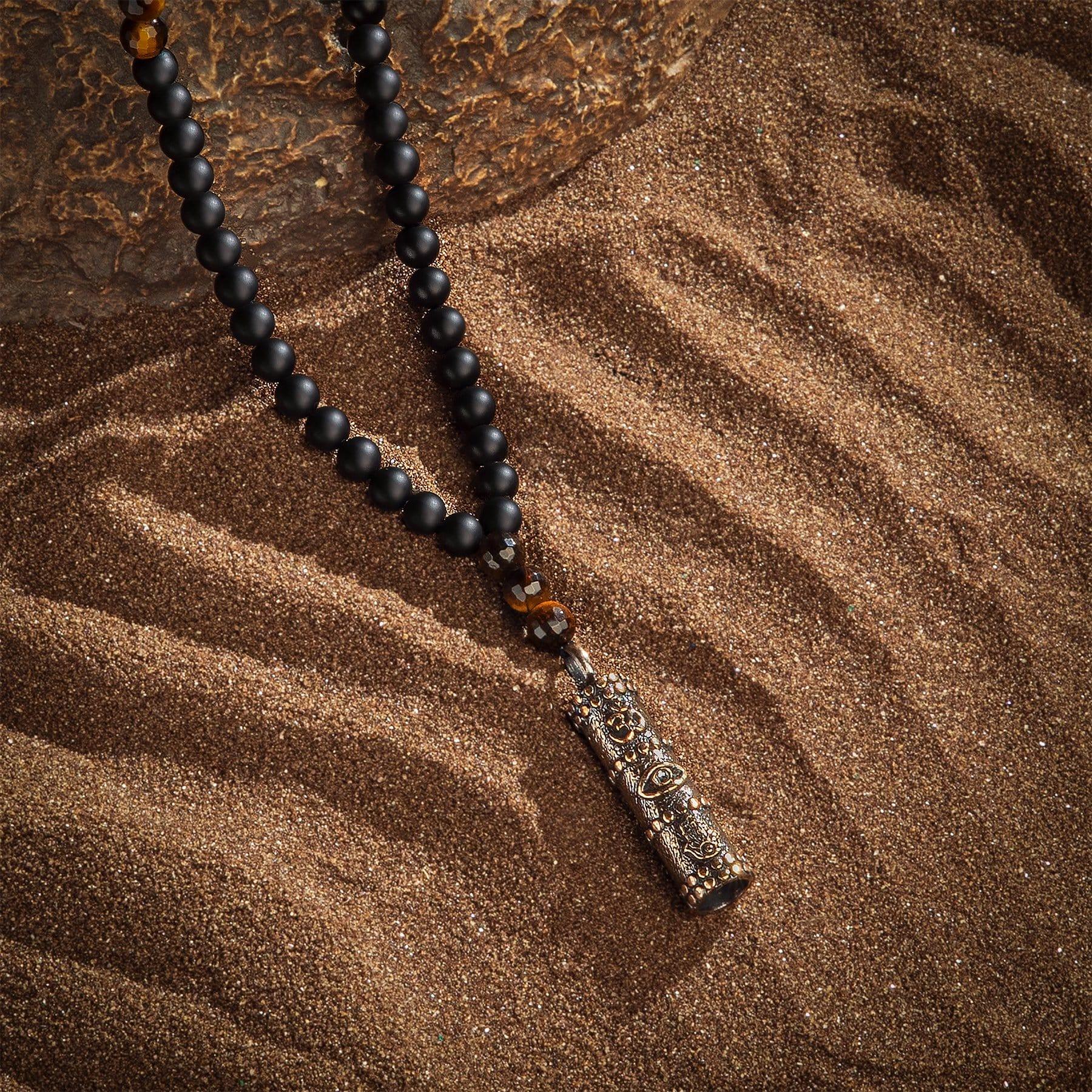 Trailblazer - Onyx Tiger's Eye Triple Protection Necklace