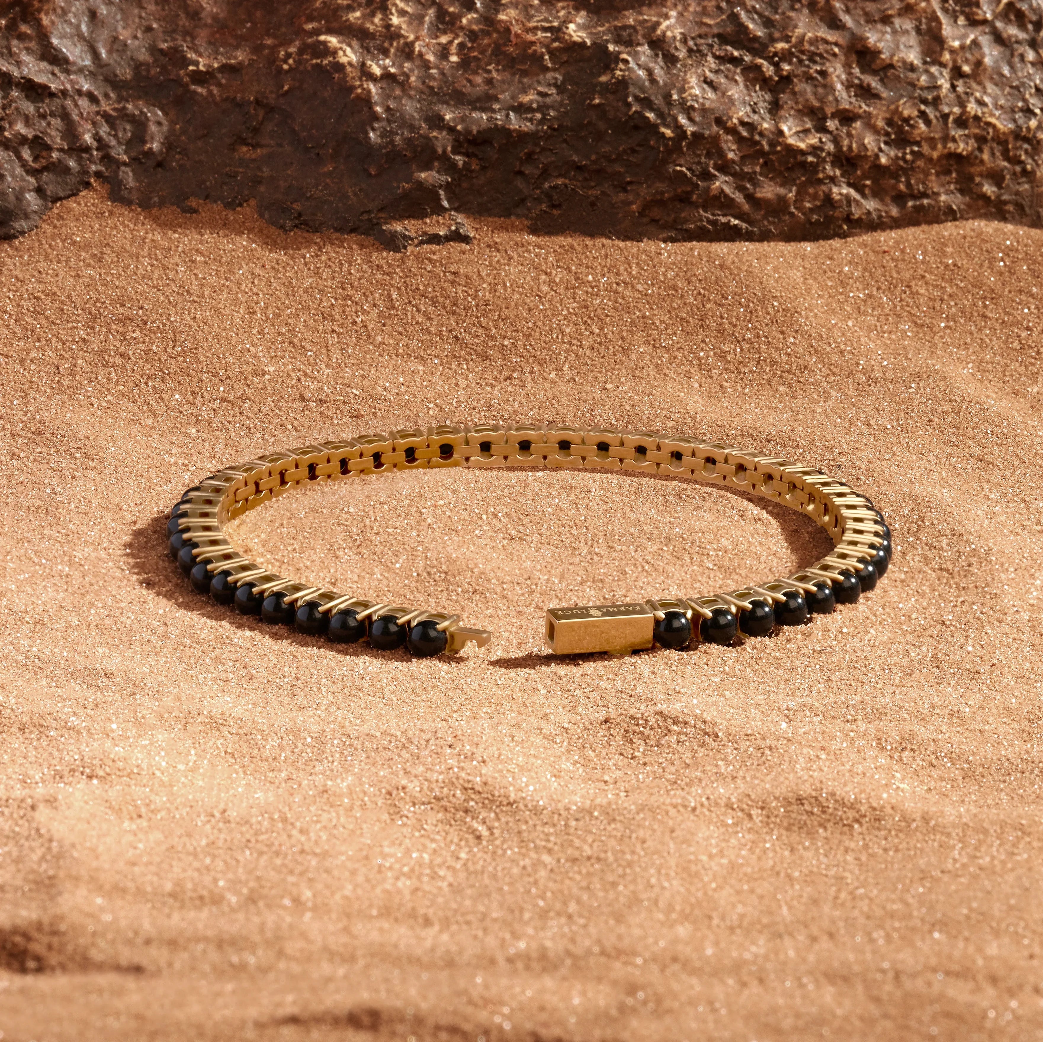 Boundless Serenity Black Agate Bracelet