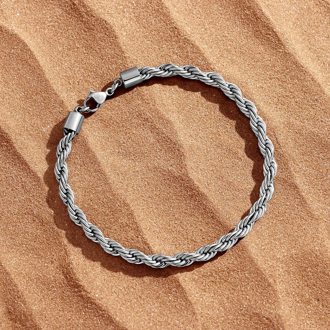 Enduring Strength Stainless Steel Chain Bracelet