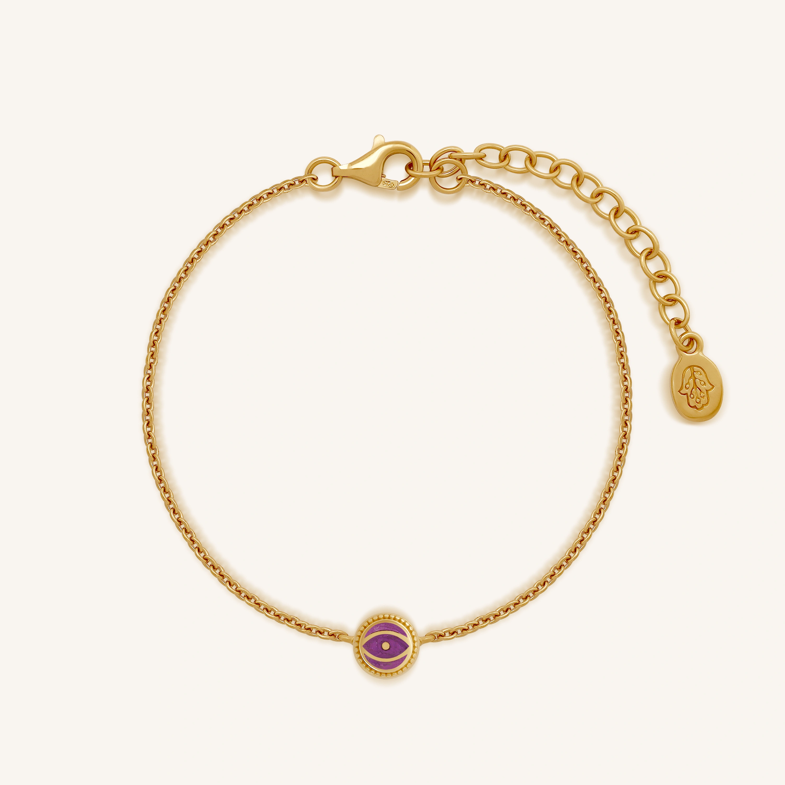 Spirit Harmony - Amethyst February Birthstone Gold Bracelet