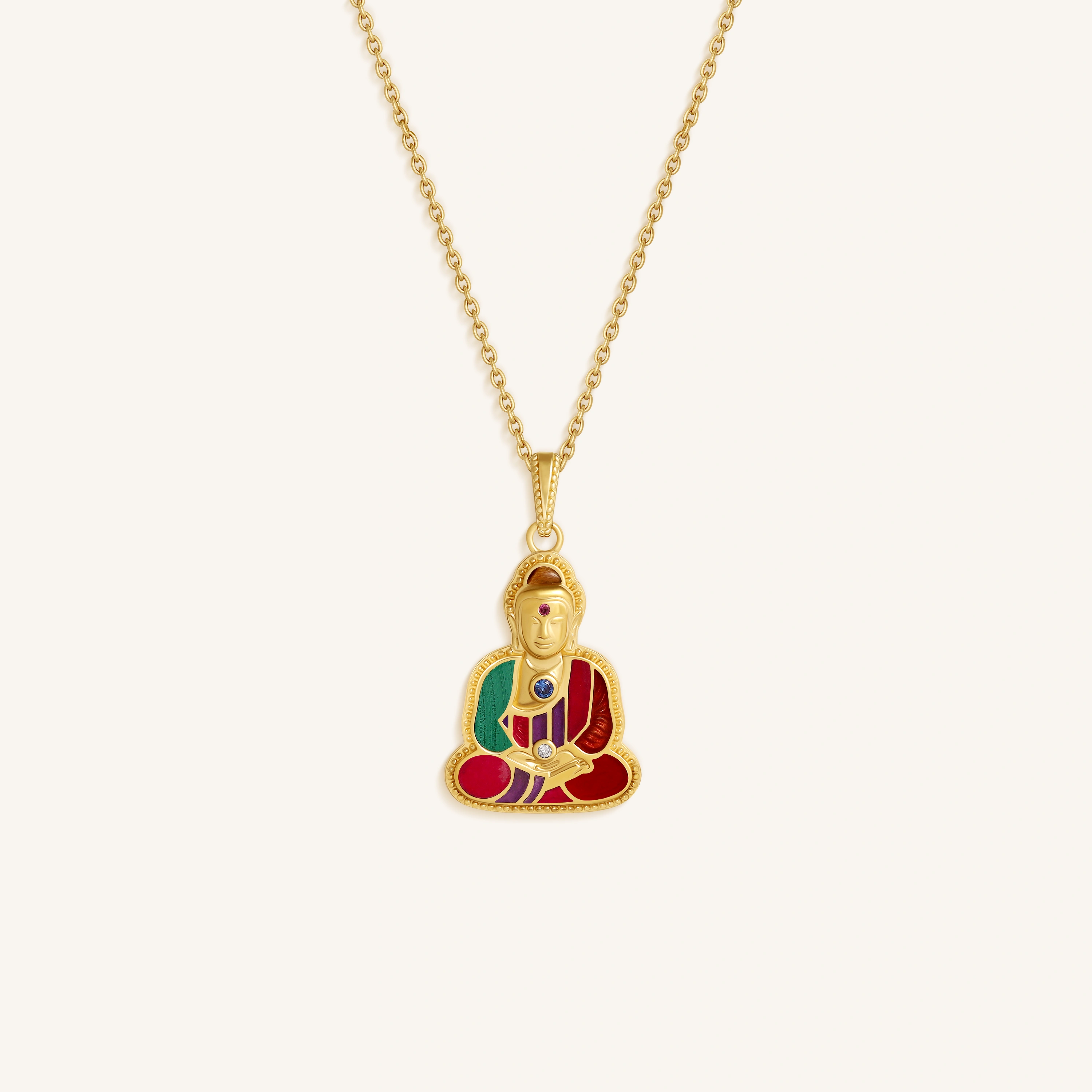 Radiant Stillness Buddha Charm Necklace
