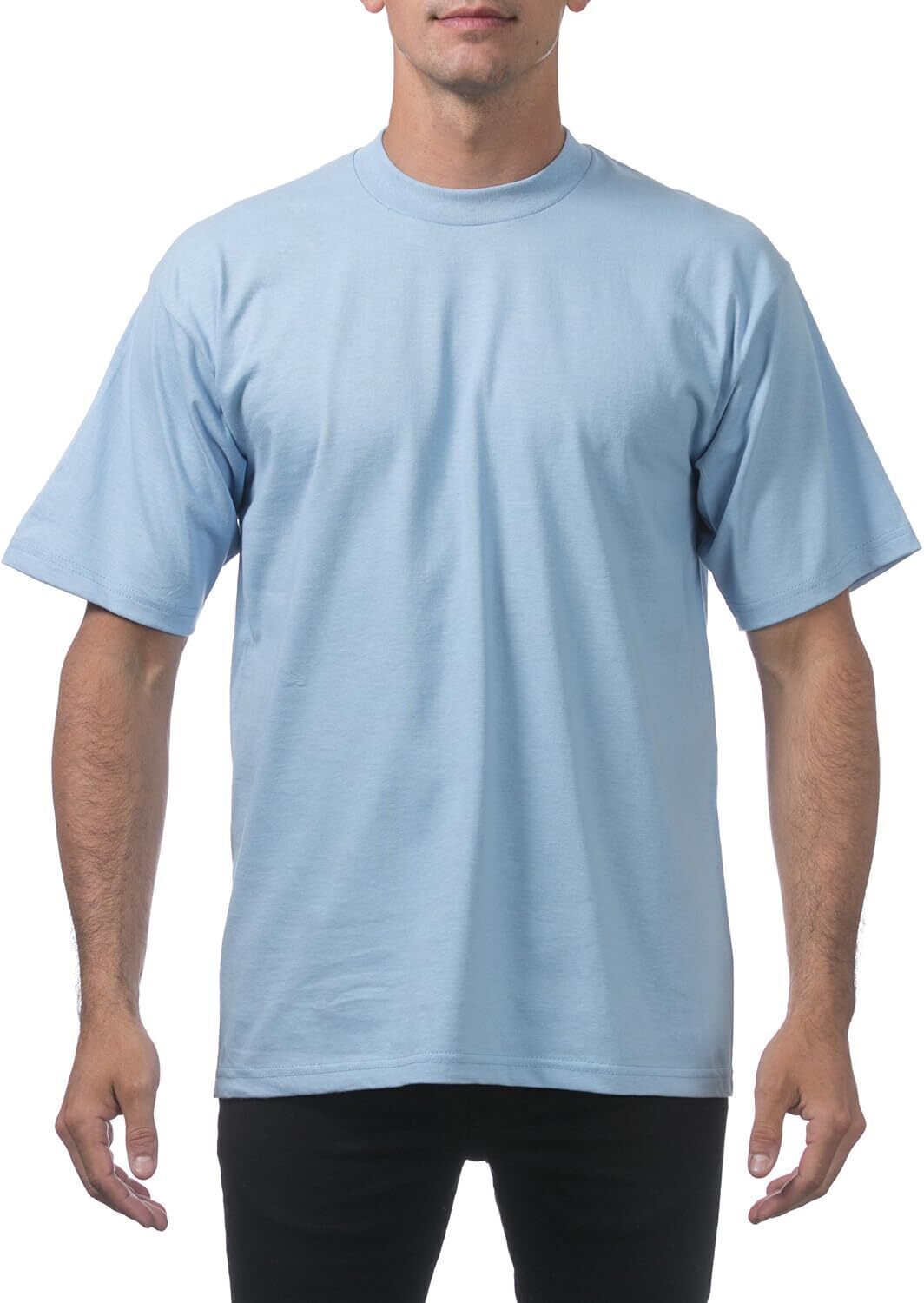 12 Pcs-Men's Heavyweight Cotton Short Sleeve Crew Neck T-Shirt