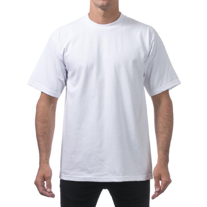 12 Pcs-Men's Heavyweight Cotton Short Sleeve Crew Neck T-Shirt