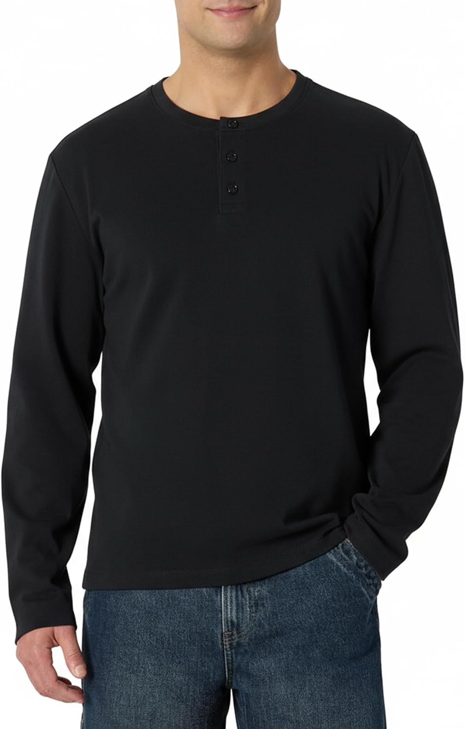Men's Long-Sleeve Henley Shirt
