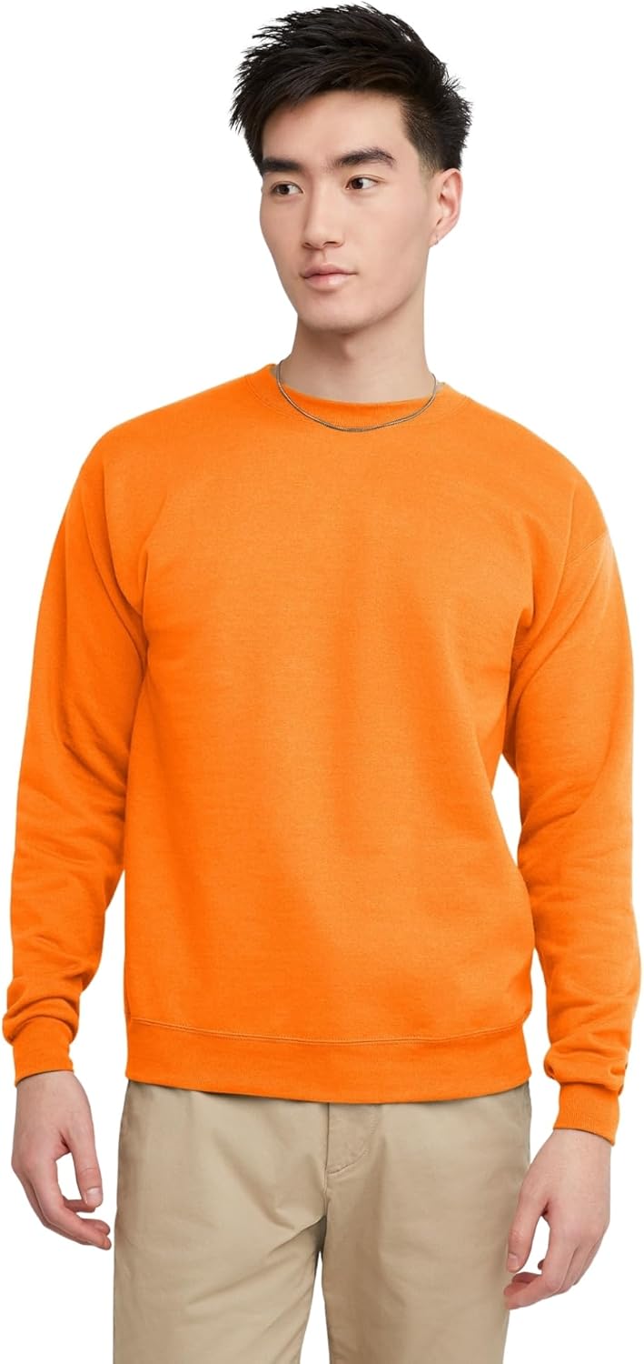 Men's Sweatshirt, EcoSmart Fleece Crewneck Sweatshirt, Big & Tall Available, 1 or 2-Pack