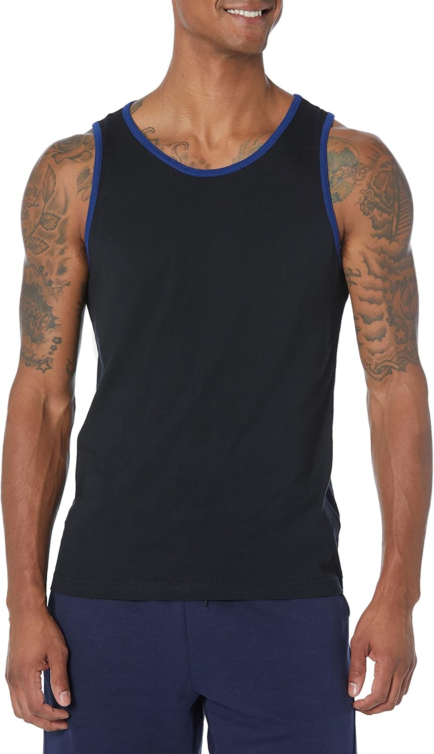 Men's Active Quick Dry Tech Stretch Moisture Wicking Lightweight Gym Tank Top